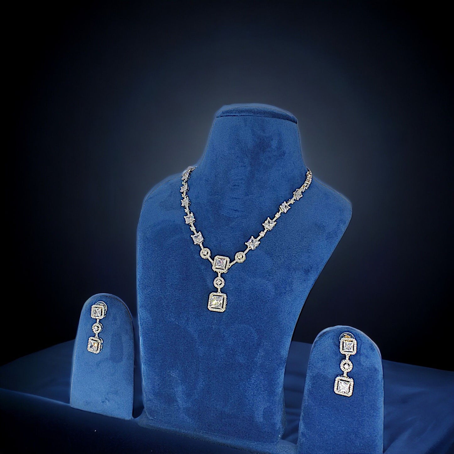 Enfashionate Voguish Rhodium-Plated Cordate Pink Sapphire Necklace With Zirconia Accents