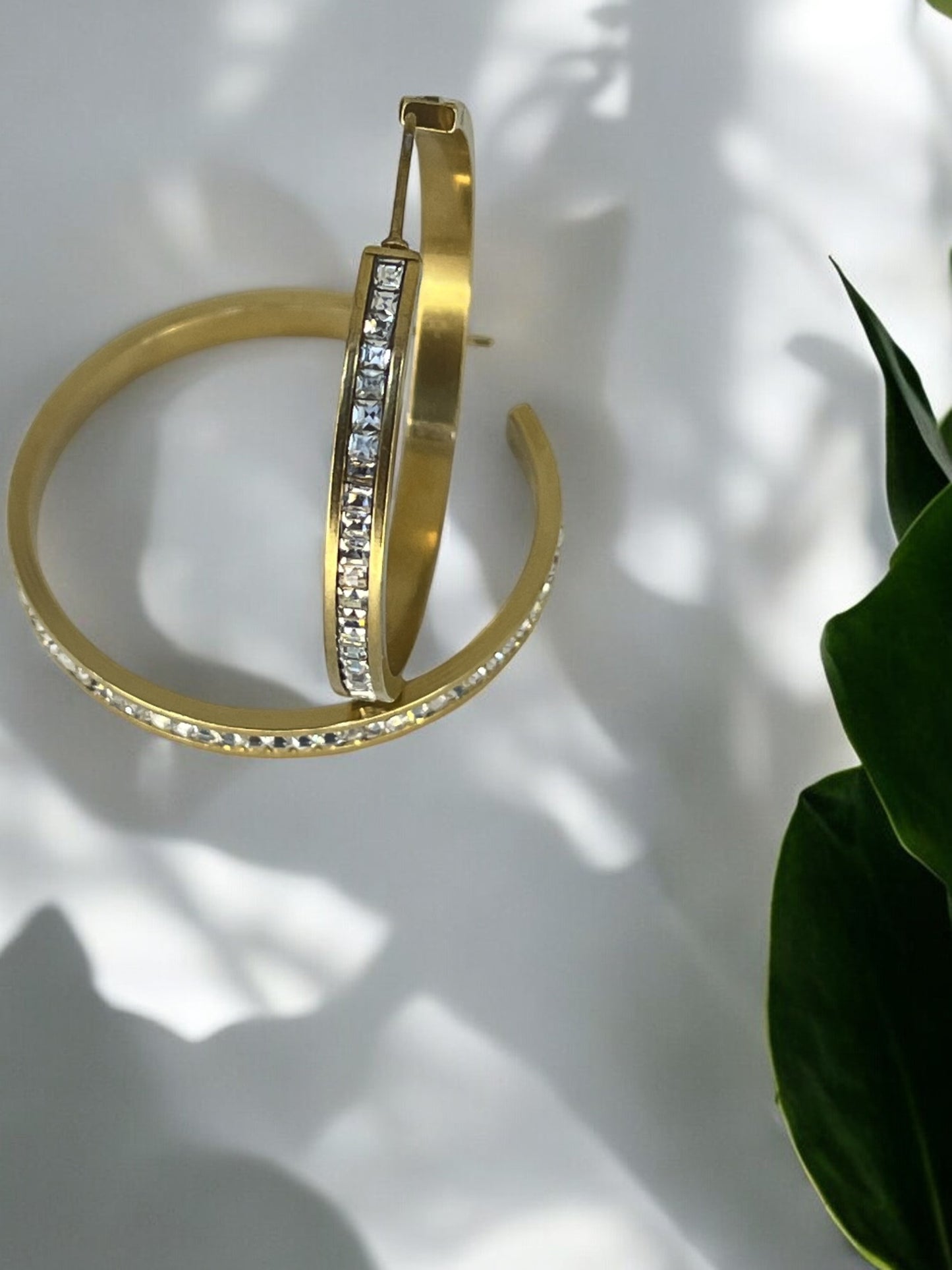 Enfashionate 18k Gold Plated Brass Earrings