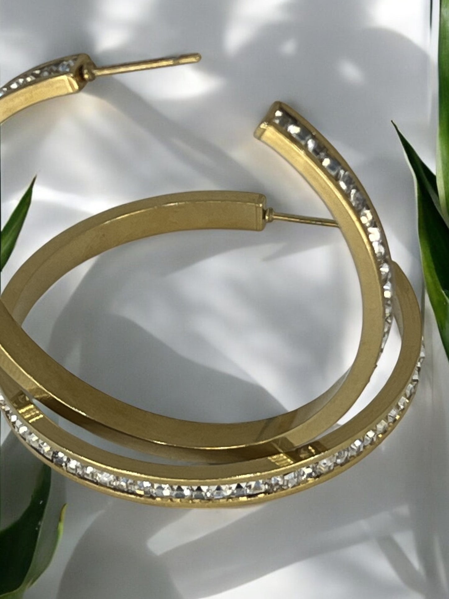 Enfashionate 18k Gold Plated Brass Earrings