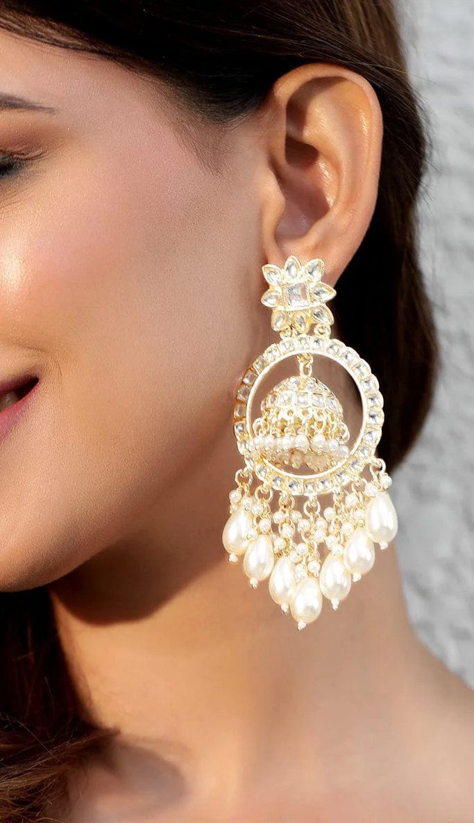 Enfashionate 22k-gold-plated-kundan-studded-pearl-dangle-handcrafted-jhumka-earrings-jhumkas-35802209583278