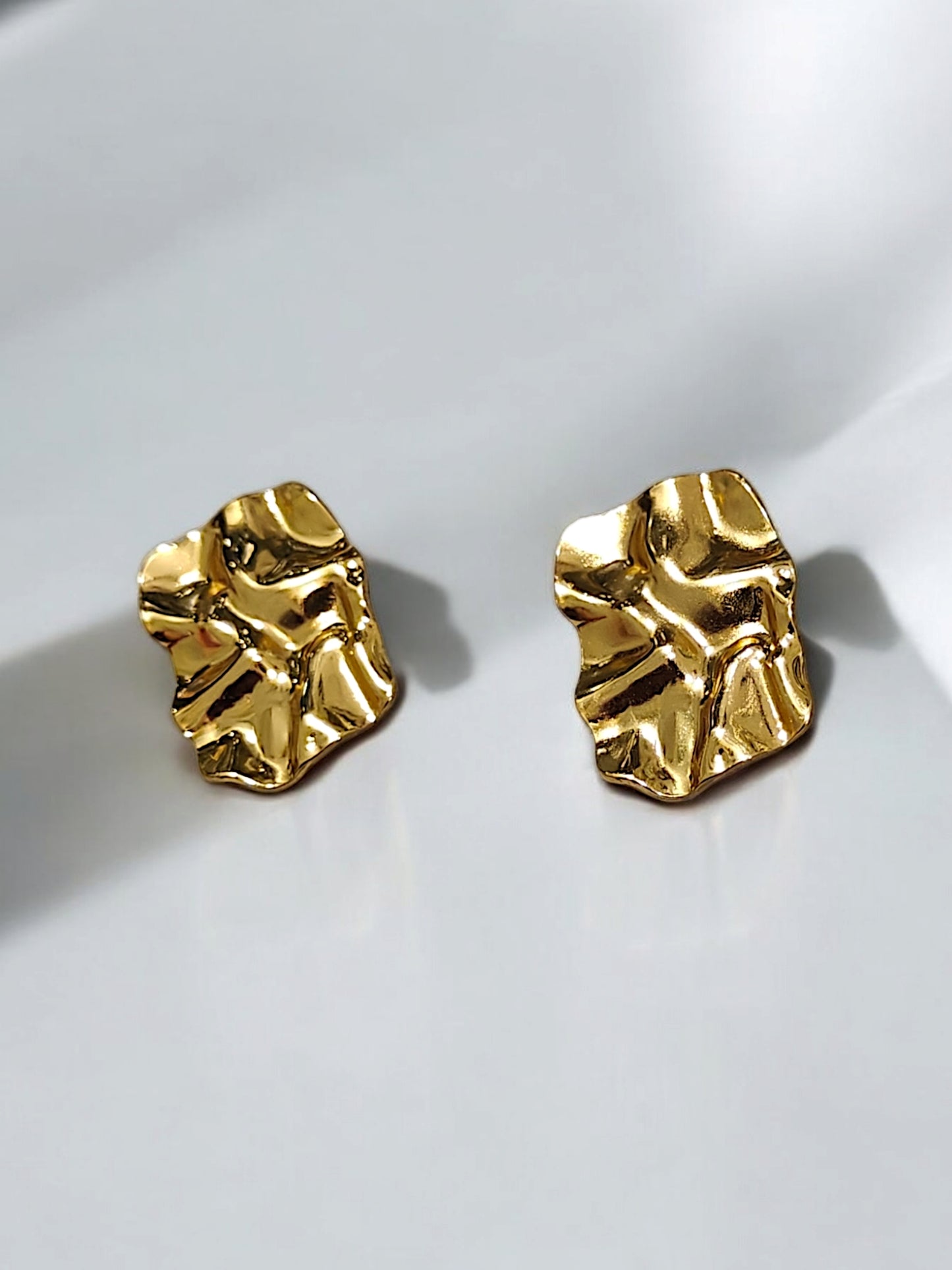 Enfashionate Anti Tarnish Crushed Style Earrings