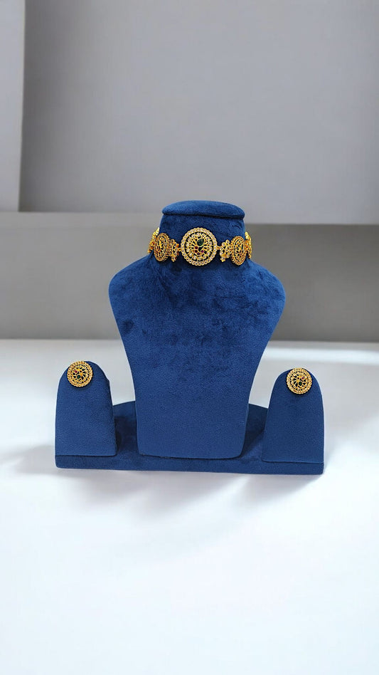 Gold Plated Choker Set