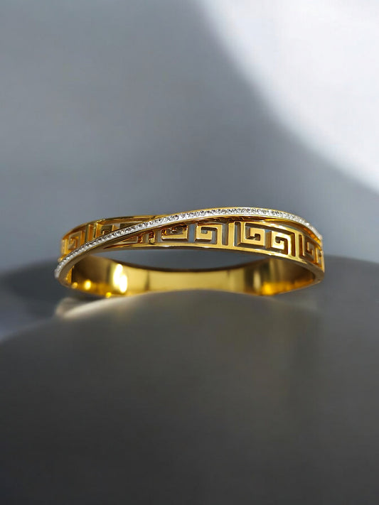 Enfashionate 18K Gold Plated AD Bracelet