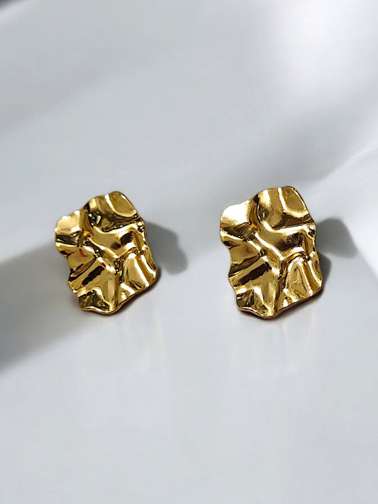 Enfashionate Anti Tarnish Crushed Style Earrings