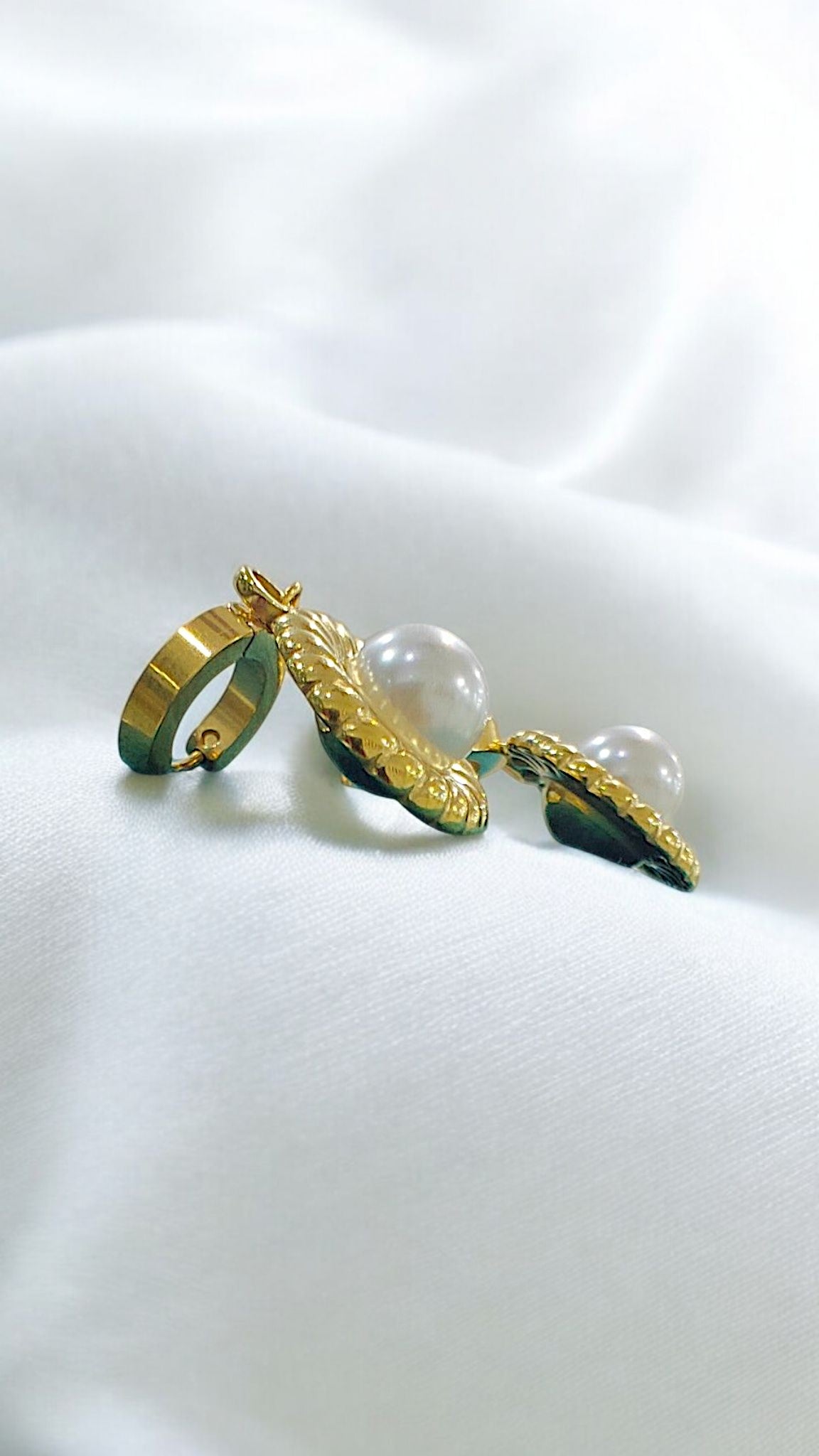 Enfashionate Anti Tarnish Pearl Pendant set