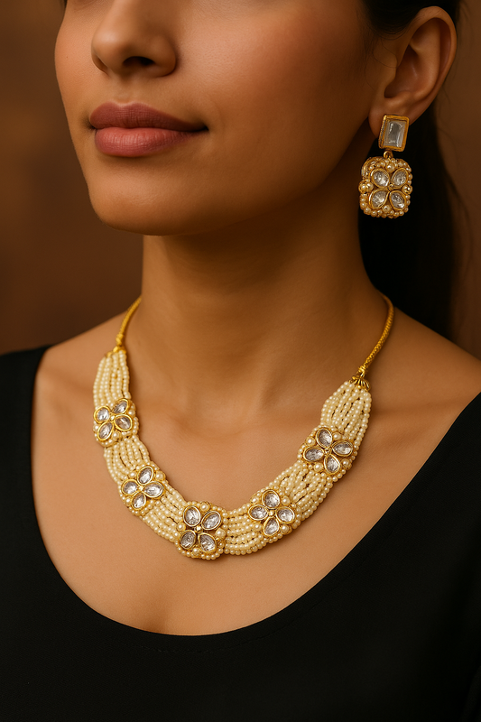 Beads Kundan Choker Set